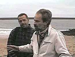 Karl Fisher and Colin Wilbourn on Roker Beach